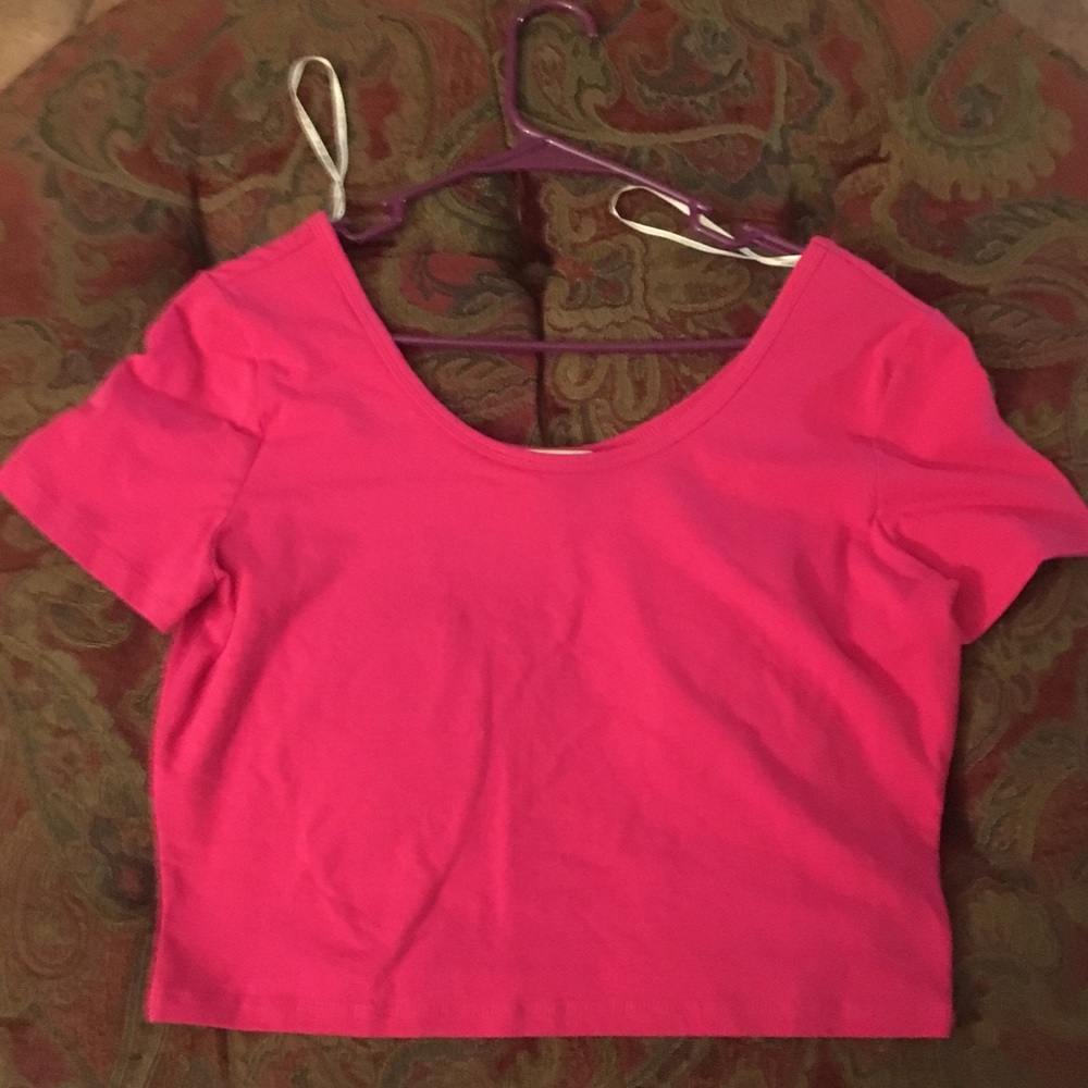 Pink crop top